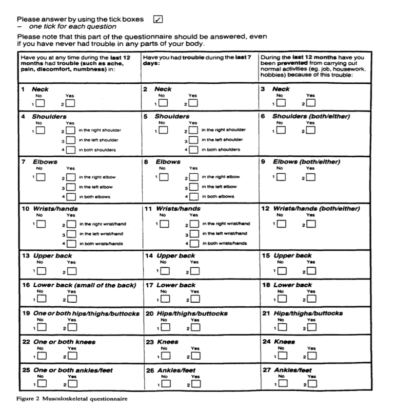 questionnaire in Arabic